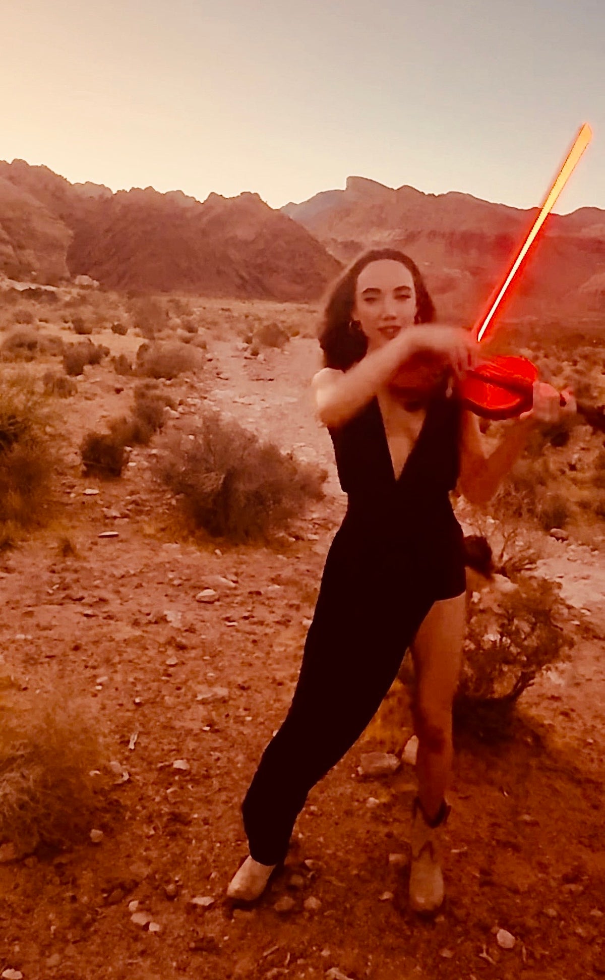 Ferrari Red | Aura LED Violin Bow