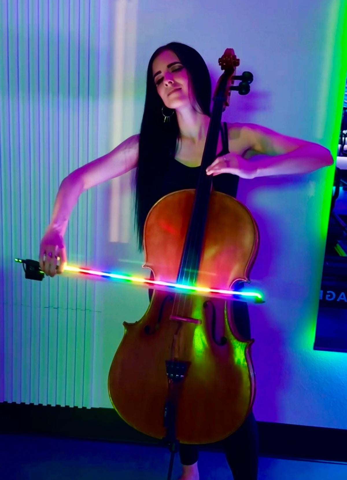 Aura Prism RGB Cello Bow [Special Preorder Pricing]