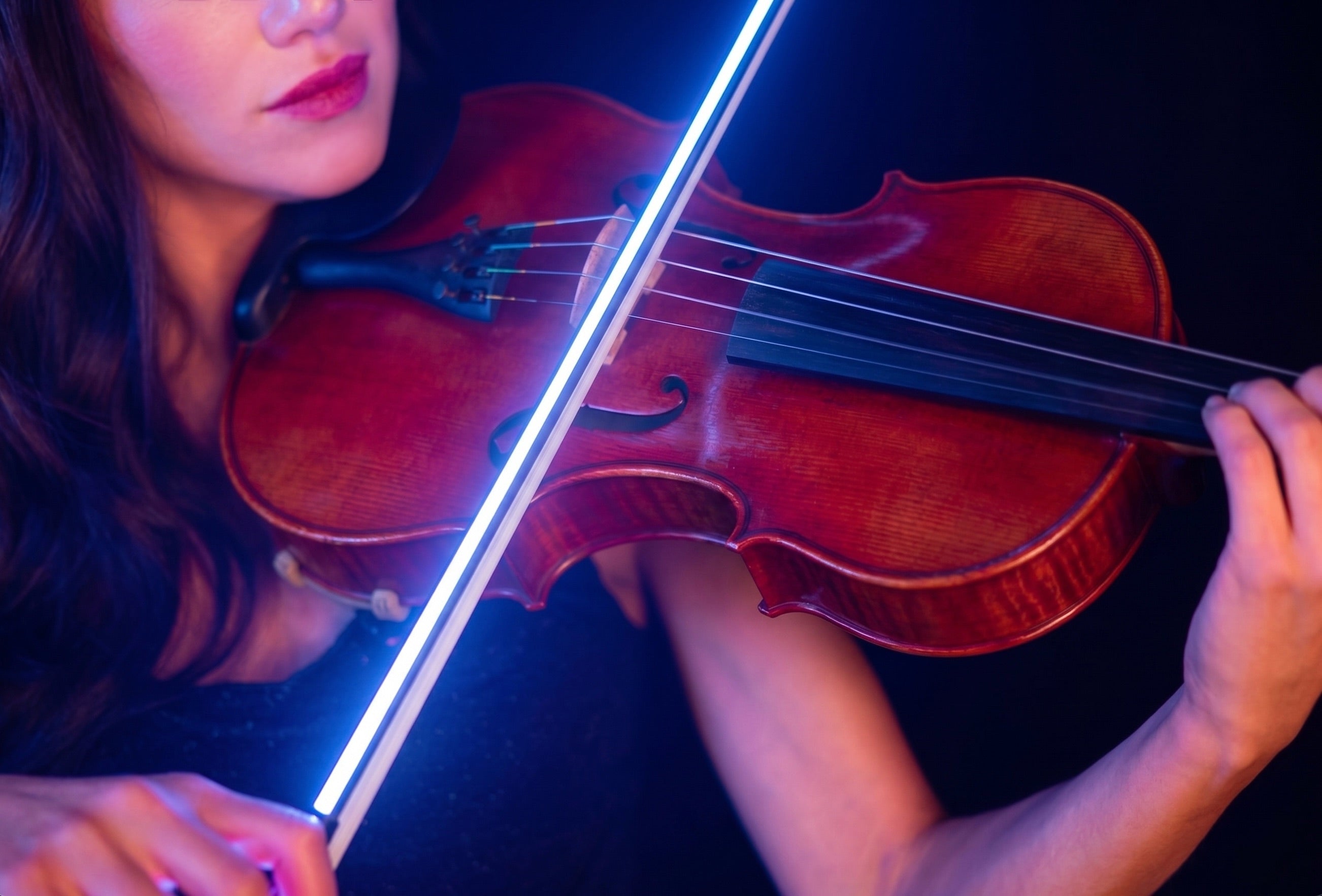 Starlight White | Aura LED Viola Bow